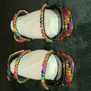 Jeffrey Campbell Rhinestone Sandals